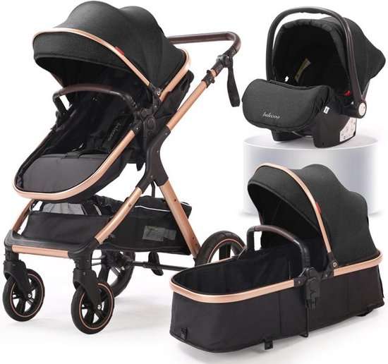 Poussette Bébé 3-en-1 – Pliable & Légère 👶🛒