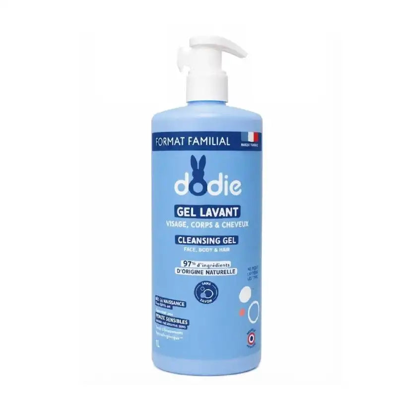 🧴✨ DODIE 3 EN 1 – Gel Lavant Doux Bébé 👶💖 | Cheveux • Visage • Corps | 1L