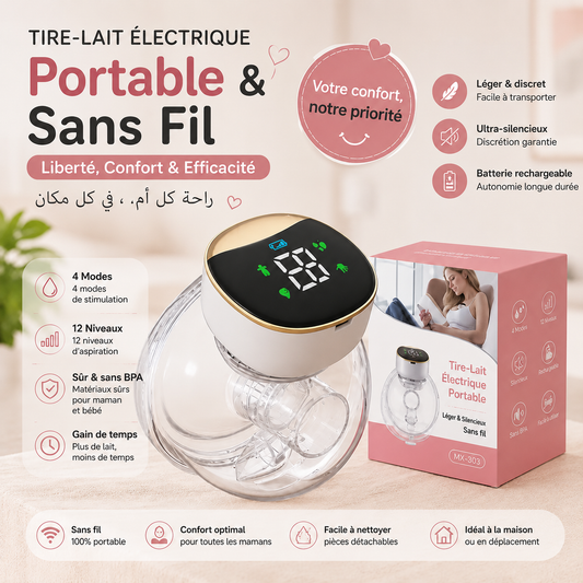 Tire-Lait Électrique Portable Sans Fil
