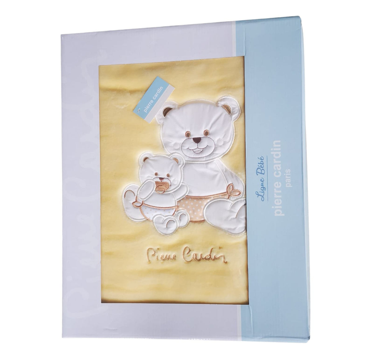 🧸 Couverture Ours 110 × 140 cm – Pierre Cardin 👶💗