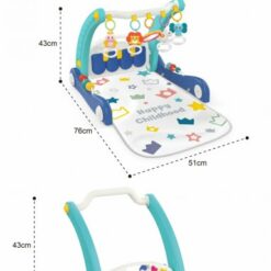 Tapis d’Éveil 2-en-1 avec Piano & Trotteur 🎹👶
