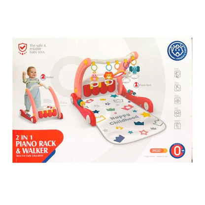 Tapis d’Éveil 2-en-1 avec Piano & Trotteur 🎹👶